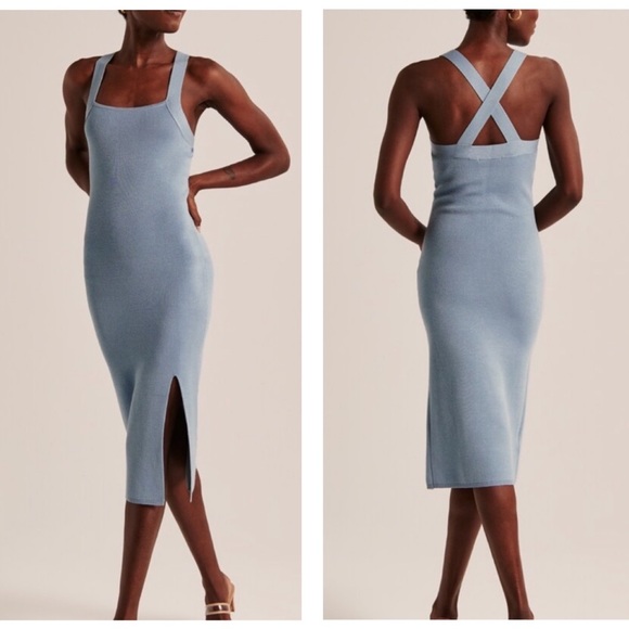 Abercrombie & Fitch Dresses & Skirts - NWT Abercrombie & Fitch Crossback Elevated Knit Midi Dress